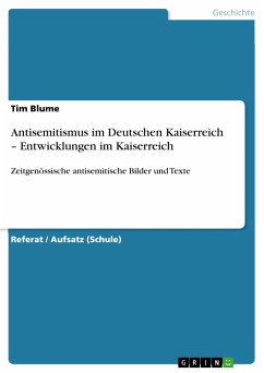 Antisemitismus im Deutschen Kaiserreich – Entwicklungen im Kaiserreich (eBook, PDF)