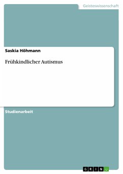 Frühkindlicher Autismus (eBook, PDF) - Höhmann, Saskia
