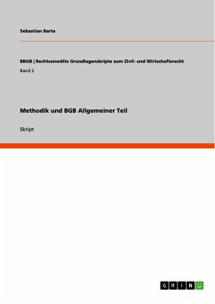 Methodik und BGB Allgemeiner Teil (eBook, PDF) - Barta, Sebastian