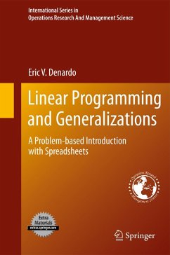 Linear Programming and Generalizations (eBook, PDF) - Denardo, Eric V.