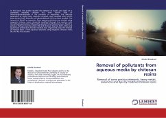 Removal of pollutants from aqueous media by chitosan resins