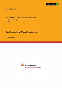 Der Konzernbegriff der Zinsschranke (eBook, PDF)