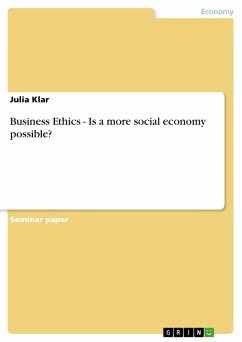 Business Ethics - Is a more social economy possible? (eBook, ePUB) - Klar, Julia