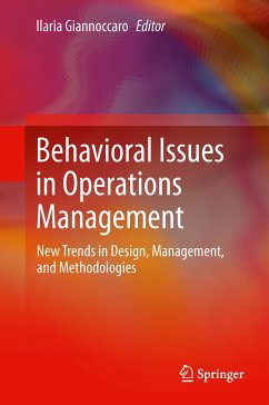 Behavioral Issues in Operations Management (eBook, PDF)