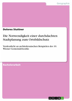 Die Notwendigkeit einer durchdachten Stadtplanung zum Ortsbildschutz (eBook, PDF) - Stuttner, Dolores