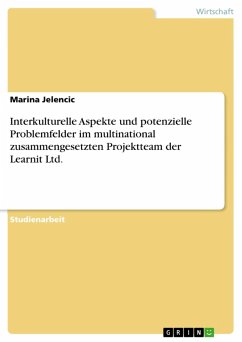 Interkulturelle Aspekte und potenzielle Problemfelder im multinational zusammengesetzten Projektteam der Learnit Ltd. (eBook, ePUB)
