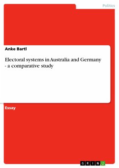 Electoral systems in Australia and Germany - a comparative study (eBook, PDF)
