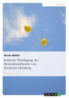 Kritische Würdigung der Motivationstheorie von Frederick Herzberg (eBook, PDF) - Möller, Nicole