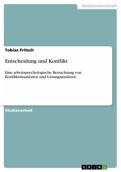 Entscheidung und Konflikt (eBook, PDF) - Fritsch, Tobias