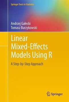 Linear Mixed-Effects Models Using R (eBook, PDF) - Galecki, Andrzej; Burzykowski, Tomasz