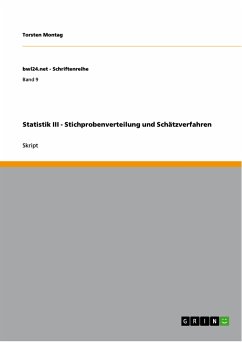 Statistik III - Stichprobenverteilung und Schätzverfahren (eBook, PDF)