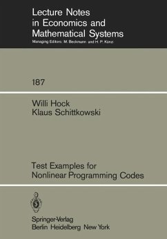 Test Examples for Nonlinear Programming Codes - Hock, W.;Schittkowski, Klaus