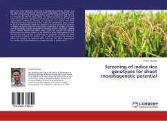 Cover Screening of indica rice genotypes for shoot morphogenetic potential
