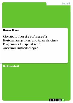 Übersicht über die Software für Kostenmanagement und Auswahl eines Programms für spezifische Anwenderanforderungen (eBook, PDF) - Ercan, Hamza