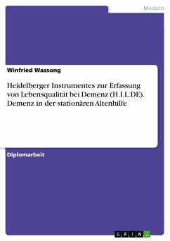 Heidelberger Instrumentes zur Erfassung von Lebensqualität bei Demenz (H.I.L.DE). Demenz in der stationären Altenhilfe (eBook, PDF) - Wassong, Winfried