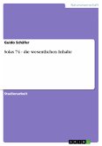 Solas 74 - die wesentlichen Inhalte (eBook, PDF)