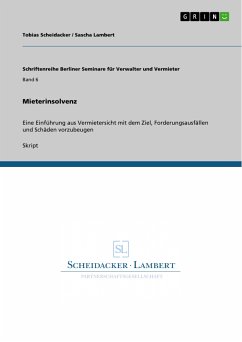Mieterinsolvenz (eBook, PDF) - Scheidacker, Tobias; Lambert, Sascha