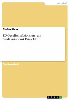 EG-Gesellschaftsformen - am Studienstandort Düsseldorf (eBook, ePUB)