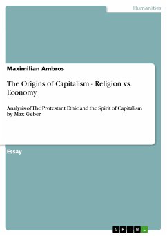 The Origins of Capitalism - Religion vs. Economy (eBook, PDF) - Ambros, Maximilian