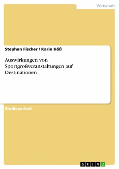 Auswirkungen von Sportgroßveranstaltungen auf Destinationen (eBook, PDF) - Fischer, Stephan; Höß, Karin