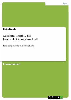 Ausdauertraining im Jugend-Leistungshandball (eBook, PDF)