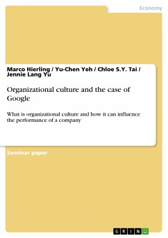 Organizational culture and the case of Google (eBook, PDF)