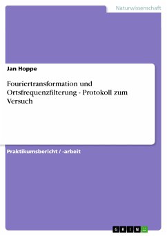 Fouriertransformation und Ortsfrequenzfilterung - Protokoll zum Versuch (eBook, PDF)