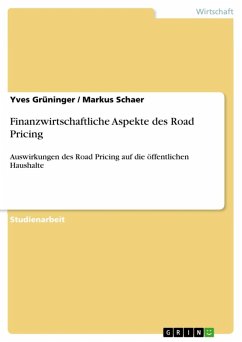Finanzwirtschaftliche Aspekte des Road Pricing (eBook, ePUB)