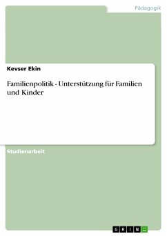 Familienpolitik - Unterstützung für Familien und Kinder (eBook, PDF) - Ekin, Kevser