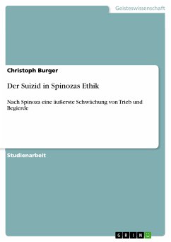 Der Suizid in Spinozas Ethik (eBook, PDF) - Burger, Christoph