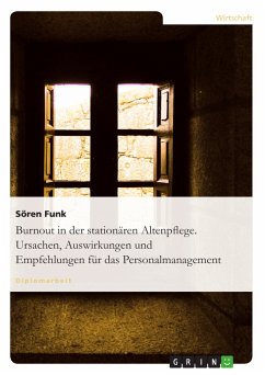 Burnout in der stationären Altenpflege. Ursachen, Auswirkungen und Empfehlungen für das Personalmanagement (eBook, PDF)