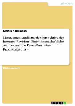 Management Audit aus der Perspektive der Internen Revision - Eine wissenschaftliche Analyse und die Darstellung eines Praxiskonzeptes - (eBook, PDF)