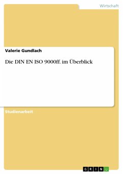 Die DIN EN ISO 9000ff. im Überblick (eBook, ePUB) - Gundlach, Valerie