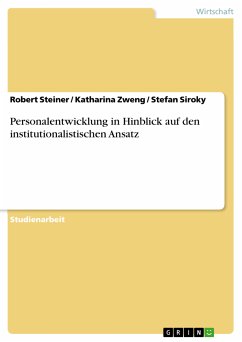Personalentwicklung in Hinblick auf den institutionalistischen Ansatz (eBook, PDF)