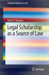Legal Scholarship as a Source of Law - Bild 1