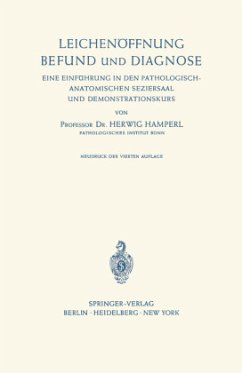Leichenöffnung Befund und Diagnose - Hamperl, Herwig
