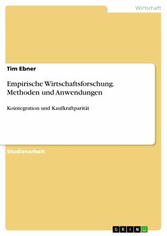 Empirische Wirtschaftsforschung. Methoden und Anwendungen (eBook, PDF)