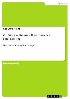 Zu: Giorgio Bassani - Il giardino dei Finzi-Contini (eBook, PDF)