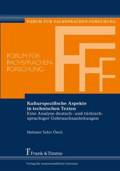 Kulturspezifische Aspekte in technischen Texten - Öncü, Mehmet Tahir