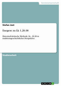 Exegese zu Lk 1,26-38 (eBook, PDF) - Jost, Stefan