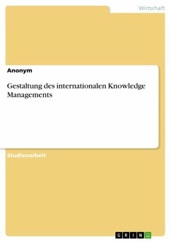 Gestaltung des internationalen Knowledge Managements (eBook, PDF)