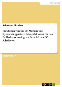 Bundesligavereine als Marken und Sponsoringpartner. Erfolgsfaktoren für das Fußballsponsoring am Beispiel des FC Schalke 04 (eBook, PDF)