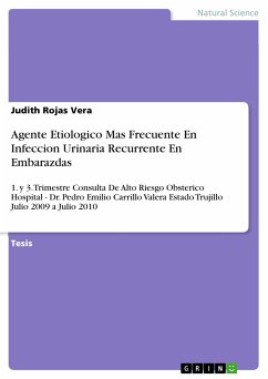 Agente Etiologico Mas Frecuente En Infeccion Urinaria Recurrente En Embarazdas (eBook, PDF) - Rojas Vera, Judith