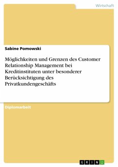 Möglichkeiten und Grenzen des Customer Relationship Management bei Kreditinstituten unter besonderer Berücksichtigung des Privatkundengeschäfts (eBook, PDF)