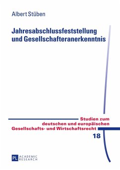 Cover Jahresabschlussfeststellung und Gesellschafteranerkenntnis