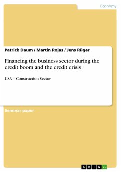 Financing the business sector during the credit boom and the credit crisis (eBook, PDF) - Daum, Patrick; Rojas, Martin; Rüger, Jens