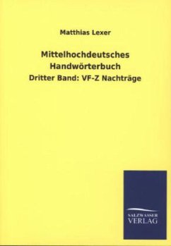 Mittelhochdeutsches Handwörterbuch - Lexer, Matthias