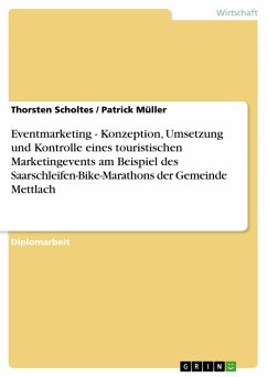 Eventmarketing - Konzeption, Umsetzung und Kontrolle eines touristischen Marketingevents am Beispiel des Saarschleifen-Bike-Marathons der Gemeinde Mettlach (eBook, PDF) - Scholtes, Thorsten; Müller, Patrick