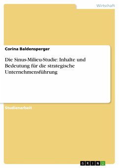 Die Sinus-Milieu-Studie: Inhalte und Bedeutung für die strategische Unternehmensführung (eBook, PDF)