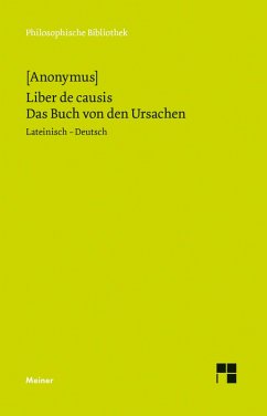Liber de causis. Das Buch von den Ursachen (eBook, PDF) - Anonymus